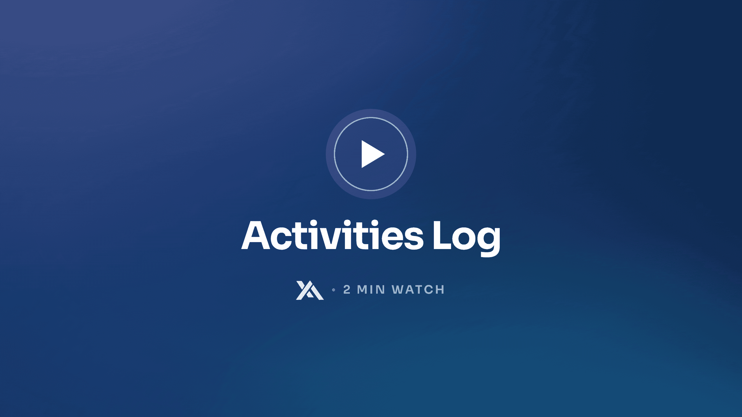 Activities Log: see every change to your profile