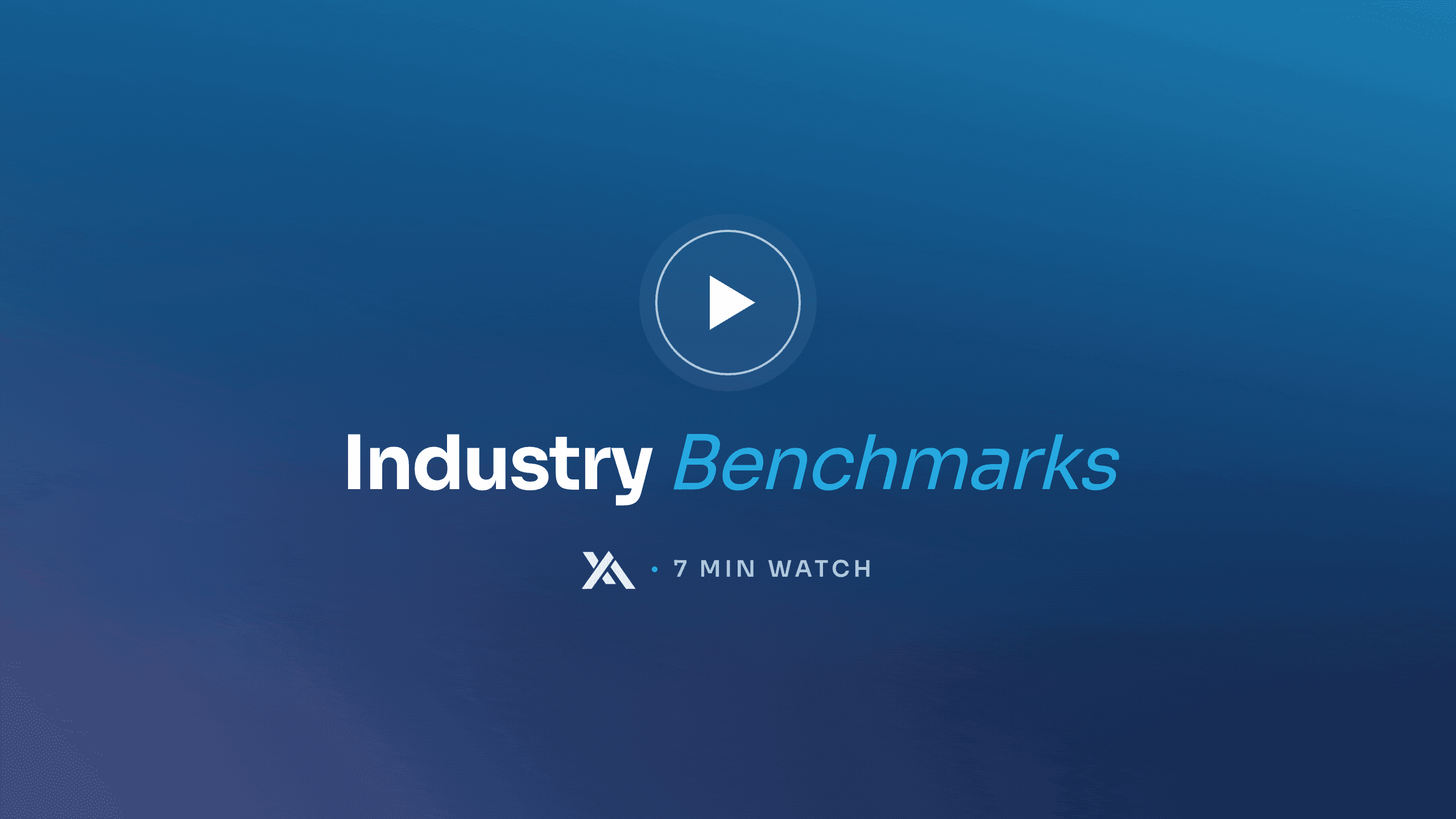 Industry Benchmark Analysis: benchmark against the industry you're actually in
