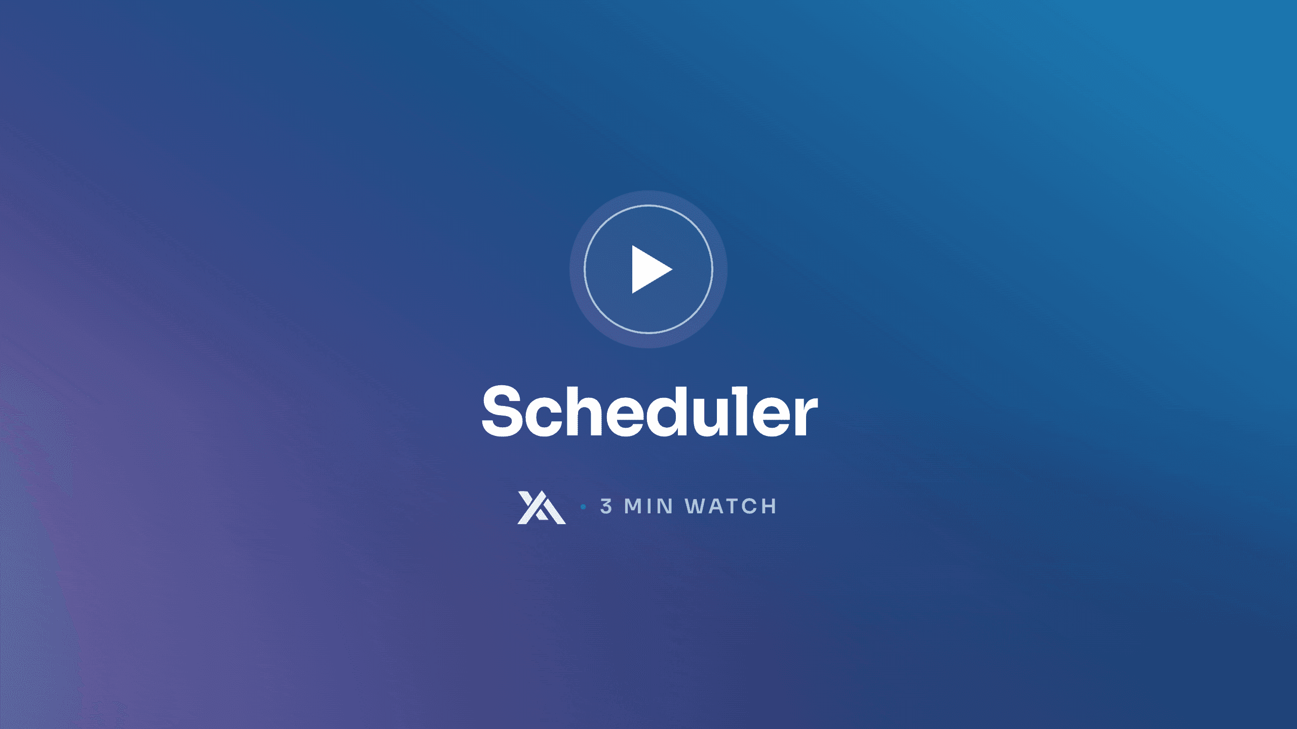 Scheduler: put your agents on a schedule