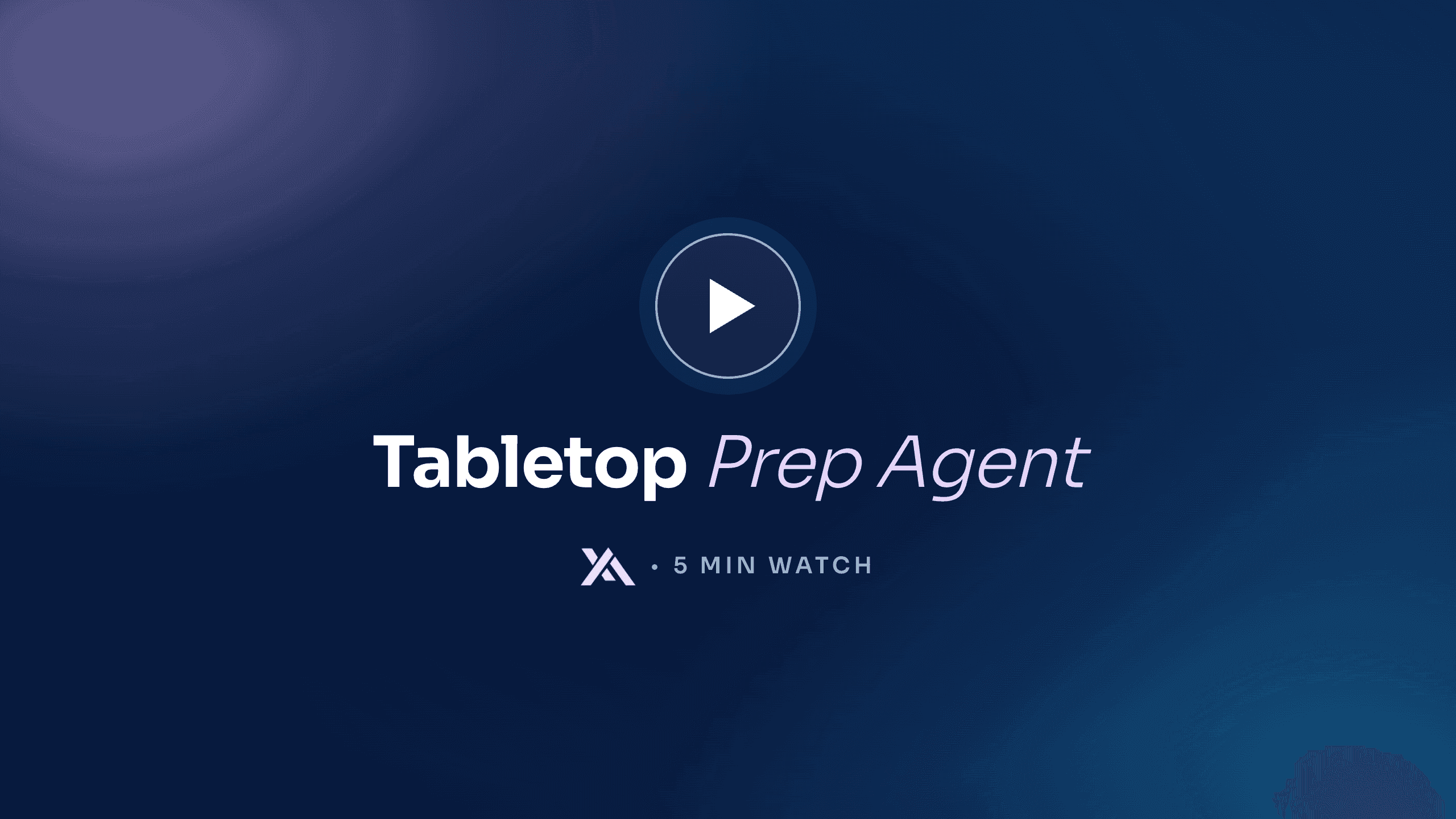 From your profile to a ready-to-run tabletop exercise