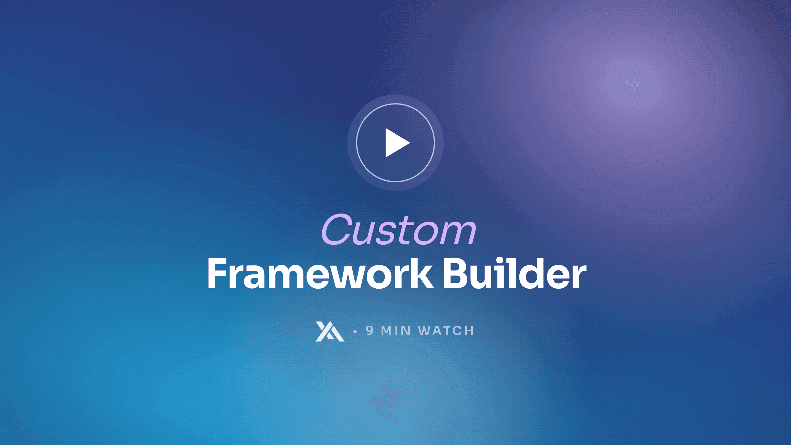 Custom Framework Builder: add your own framework